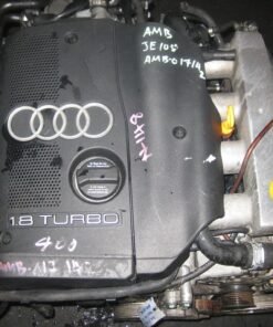 "AMB-1.8-TURBO-A4 engine showing a turbocharged 1.8-liter design, known for performance, reliability, and tuning upgrades in VW and Audi vehicles."