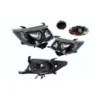 "Toyota Hilux headlight for TGN/KUN/GGN models (2011–2015), projector LED with black housing, high-performance replacement."
